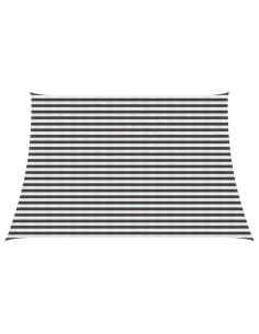 Telo Ombra Antracite e Bianco 4 / 5 x 3 m HDPE