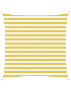 Telo Ombra Giallo e Bianco 2 x 2 m HDPE
