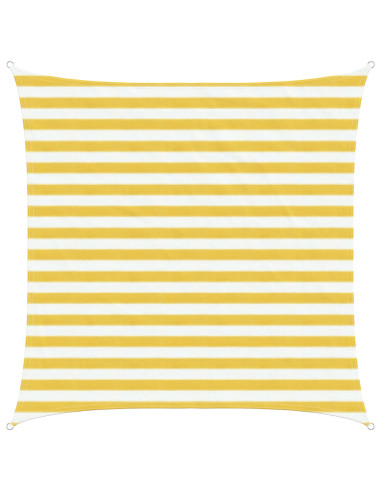Telo Ombra Giallo e Bianco 2 x 2 m HDPE
