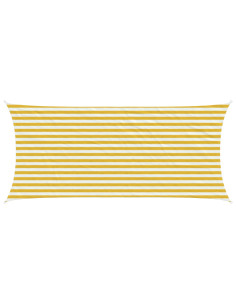 Telo Ombra Giallo e Bianco 2 x 4,5 m HDPE