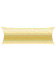 Telo Ombra Giallo e Bianco 2 x 6 m HDPE