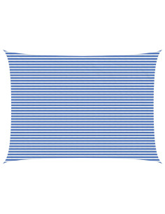 Telo Ombra Blu e Bianco 5 x 6 m HDPE