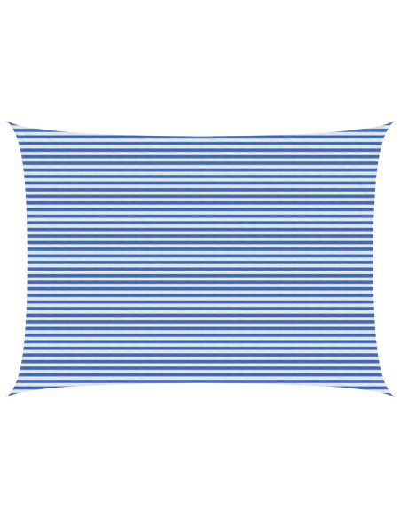 Telo Ombra Blu e Bianco 5 x 6 m HDPE