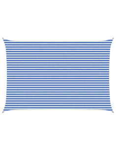 Telo Ombra Blu e Bianco 4 x 7 m HDPE