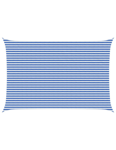 Telo Ombra Blu e Bianco 4 x 7 m HDPE