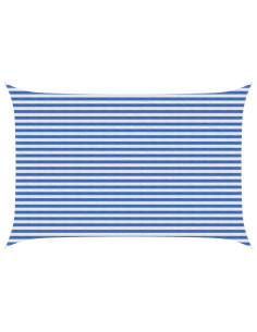 Telo Ombra Blu e Bianco 3 x 5 m HDPE