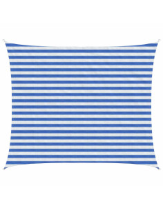 Telo Ombra Blu e Bianco 2,5 x 4 m HDPE