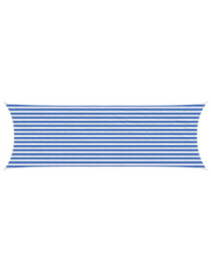 Telo Ombra Blu e Bianco 2 x 6 m HDPE