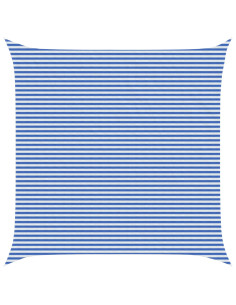 Telo Ombra Blu e Bianco 6 x 6 m HDPE