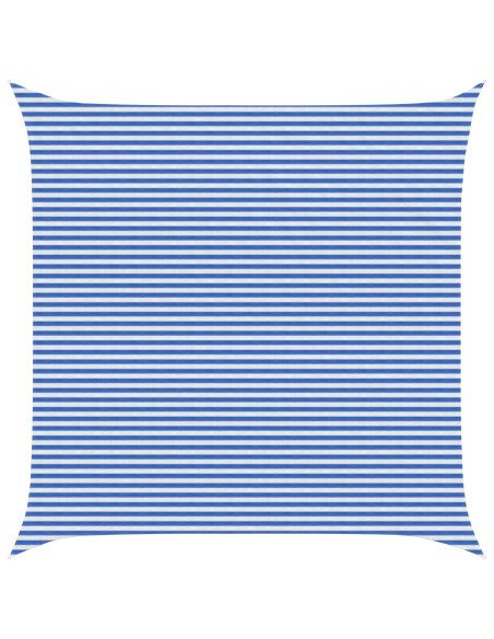 Telo Ombra Blu e Bianco 6 x 6 m HDPE