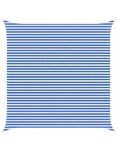 Telo Ombra Blu e Bianco 5 x 5 m HDPE