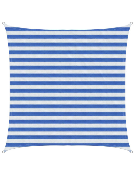 Telo Ombra Blu e Bianco 2 x 2 m HDPE