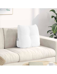 Cuscino per Schiena Bianco 45 x 24 x 50 cm Tessuto
