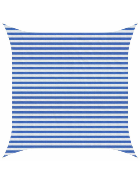 Telo Ombra Blu e Bianco 3 x 3 m HDPE