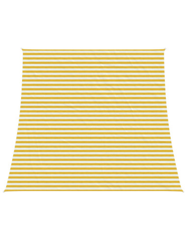 Telo Ombra Giallo e Bianco 4 / 5 x 4 m HDPE