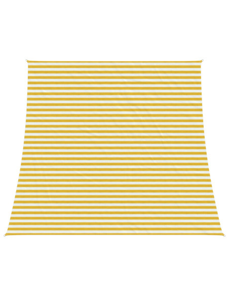 Telo Ombra Giallo e Bianco 4 / 5 x 4 m HDPE