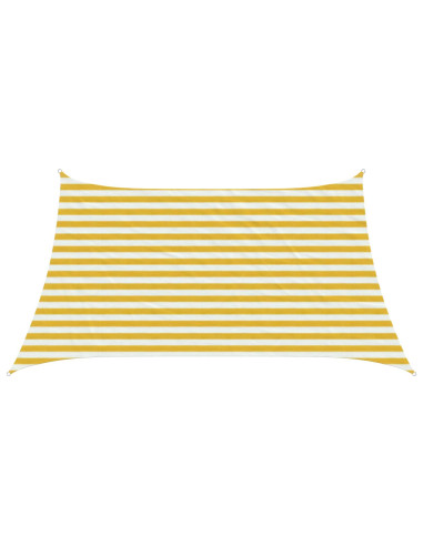 Telo Ombra Giallo e Bianco 3 / 4 x 2 m HDPE