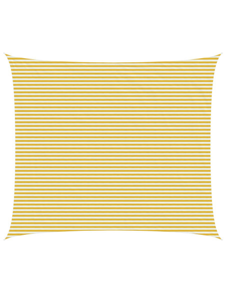 Telo Ombra Giallo e Bianco 6 x 8 m HDPE