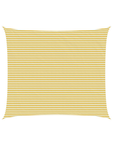 Telo Ombra Giallo e Bianco 6 x 7 m HDPE