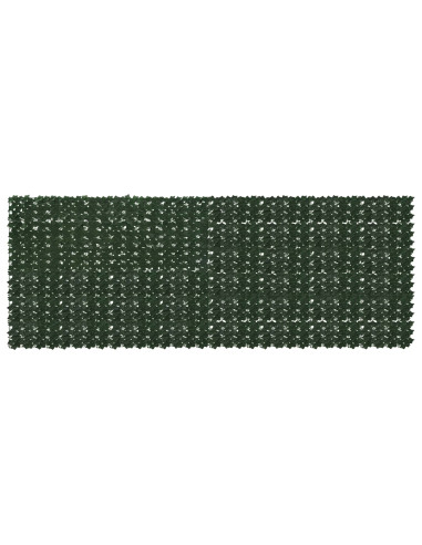Schermo per balcone con foglie Verde Scuro 400 x 150 cm