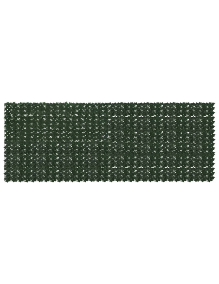 Schermo per balcone con foglie Verde Scuro 400 x 150 cm