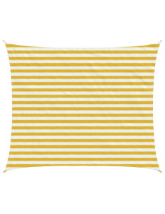 Telo Ombra Giallo e Bianco 2,5 x 3,5 m HDPE