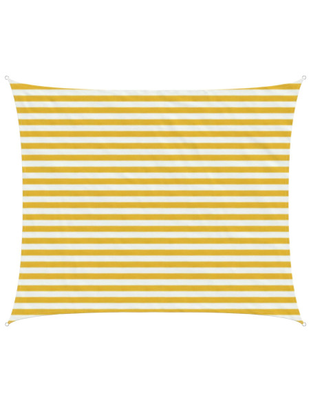 Telo Ombra Giallo e Bianco 2,5 x 3,5 m HDPE