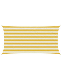 Telo Ombra Giallo e Bianco 2,5 x 5 m HDPE