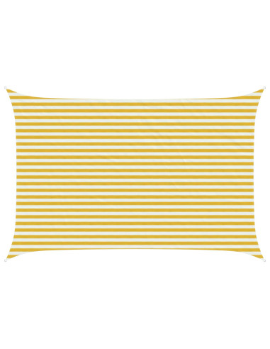 Telo Ombra Giallo e Bianco 3 x 4,5 m HDPE