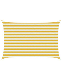 Telo Ombra Giallo e Bianco 3 x 5 m HDPE