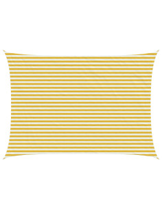 Telo Ombra Giallo e Bianco 3,5 x 5 m HDPE