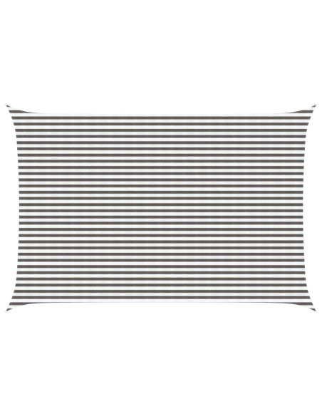 Telo Ombra Grigio chiaro e bianco 4 x 7 m HDPE