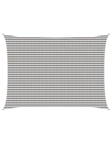 Telo Ombra Grigio chiaro e bianco 5 x 6 m HDPE