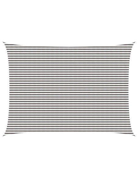 Telo Ombra Grigio chiaro e bianco 5 x 8 m HDPE
