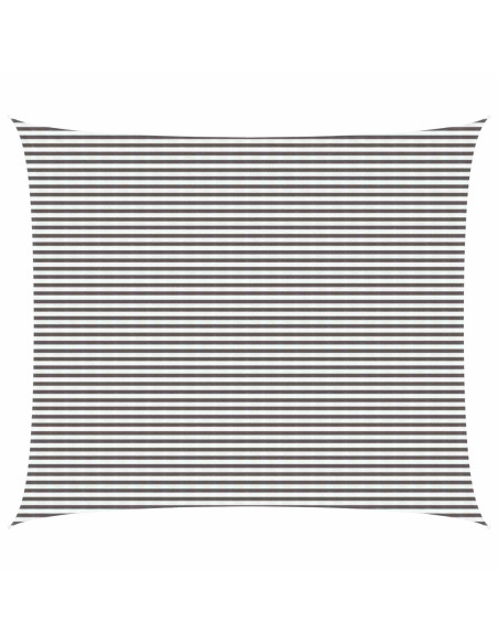 Telo Ombra Grigio chiaro e bianco 6 x 8 m HDPE