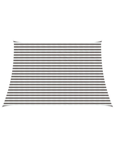 Telo Ombra Grigio chiaro e bianco 3 / 4 x 3 m HDPE