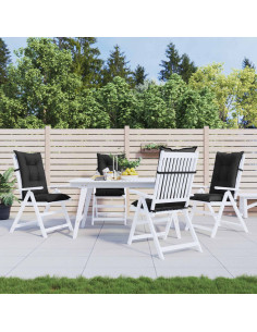 Set di cuscini per sedia alta 4 pcs Melange nero