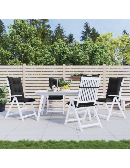 Set di cuscini per sedia alta 4 pcs Melange nero
