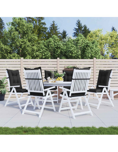 Set di cuscini per sedia alta 6 pcs Melange nero
