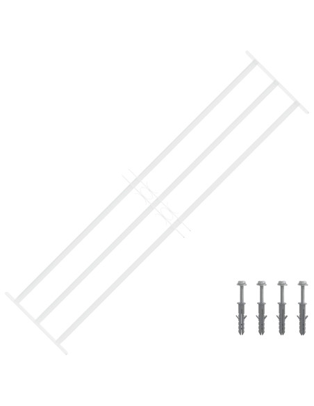 Griglia di Sicurezza per Finestra con 3 Traversine 3 pcs