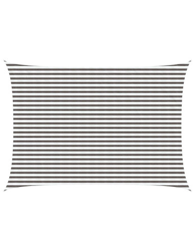 Telo Ombra Grigio chiaro e bianco 3,5 x 4,5 m HDPE
