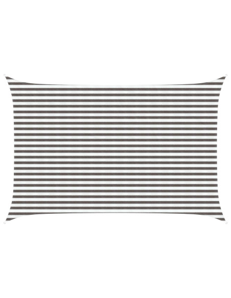 Telo Ombra Grigio chiaro e bianco 3 x 4,5 m HDPE