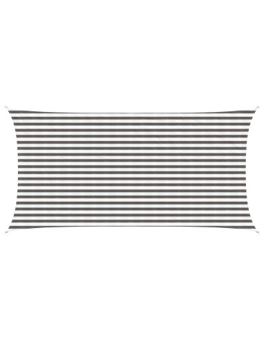 Telo Ombra Grigio chiaro e bianco 2,5 x 4,5 m HDPE