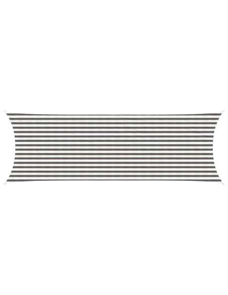 Telo Ombra Grigio chiaro e bianco 2 x 6 m HDPE