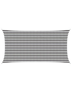 Telo Ombra Antracite e Bianco 2,5 x 5 m HDPE