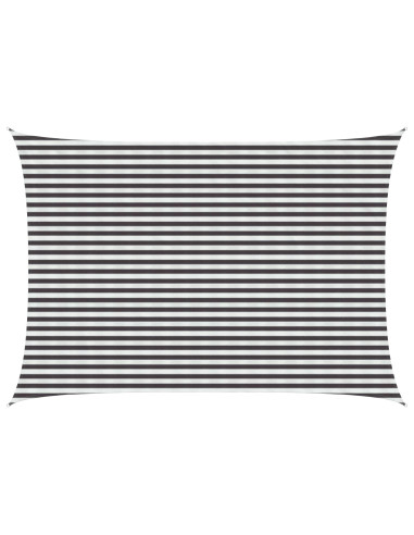 Telo Ombra Antracite e Bianco 3,5 x 4,5 m HDPE
