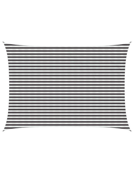 Telo Ombra Antracite e Bianco 3,5 x 4,5 m HDPE