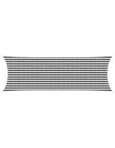 Telo Ombra Antracite e Bianco 2 x 6 m HDPE