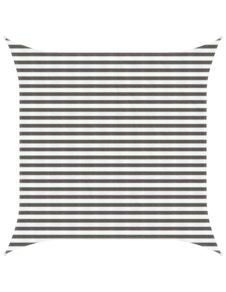Telo Ombra Grigio chiaro e bianco 3,6 x 3,6 m HDPE