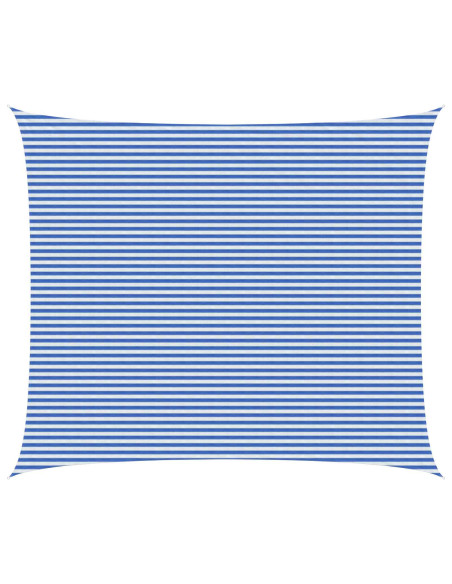 Telo Ombra Blu e Bianco 6 x 8 m HDPE